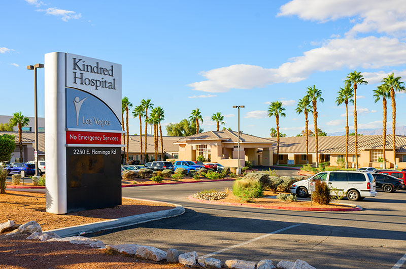Exterior of Kindred Hospital Las Vegas - Flamingo